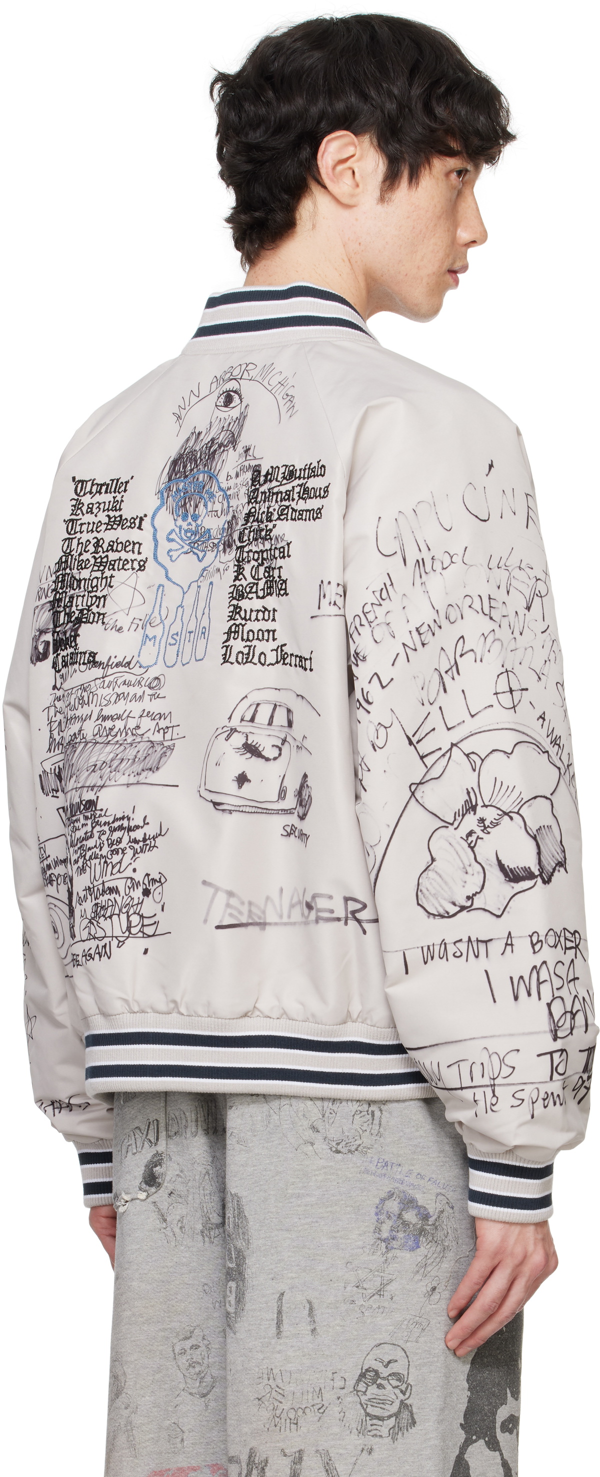 PALY Gray 'Bolinas' Bomber Jacket