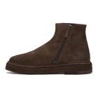 Marsell Brown Suede Parapa Tronchetto Zip Boots