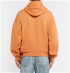 Balenciaga - Oversized Appliquéd Fleece-Back Cotton-Blend Jersey Hoodie - Orange