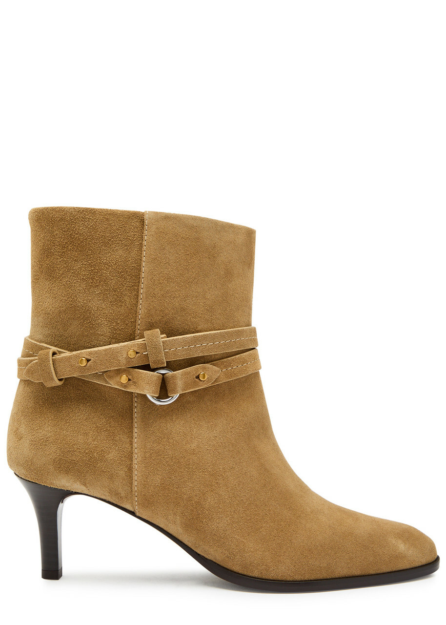 Isabel Marant Meyli Suede Ankle Boots Taupe