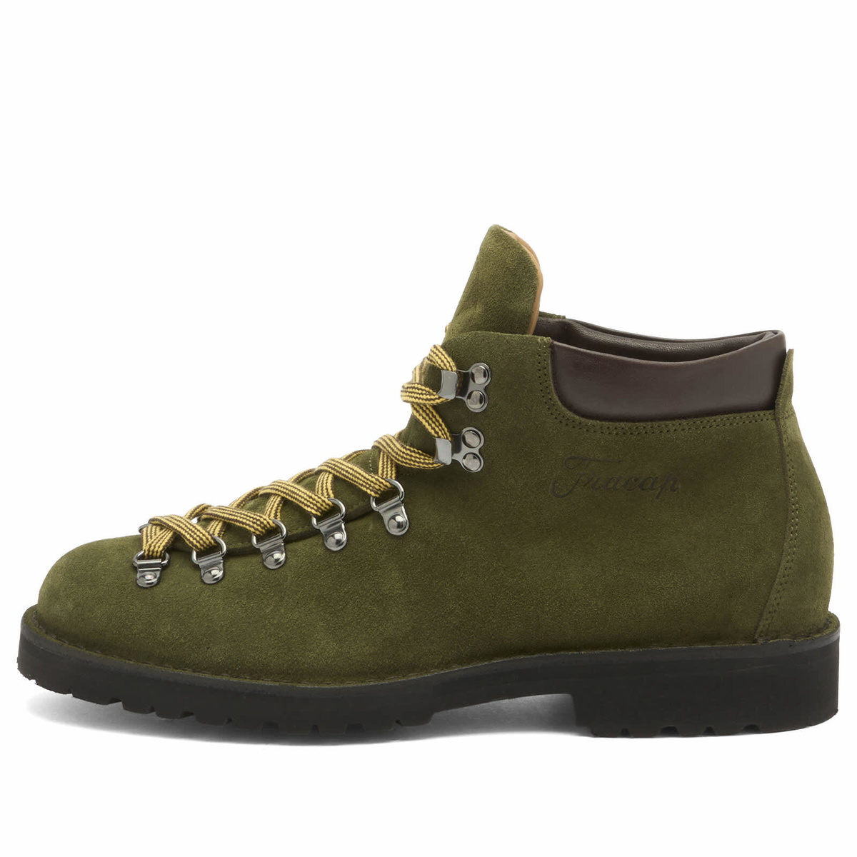 Fracap Men's M128 Commando Sole Scarponcino Boot in Olive Suede