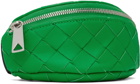 Bottega Veneta Green Intrecciato Wrist Pouch