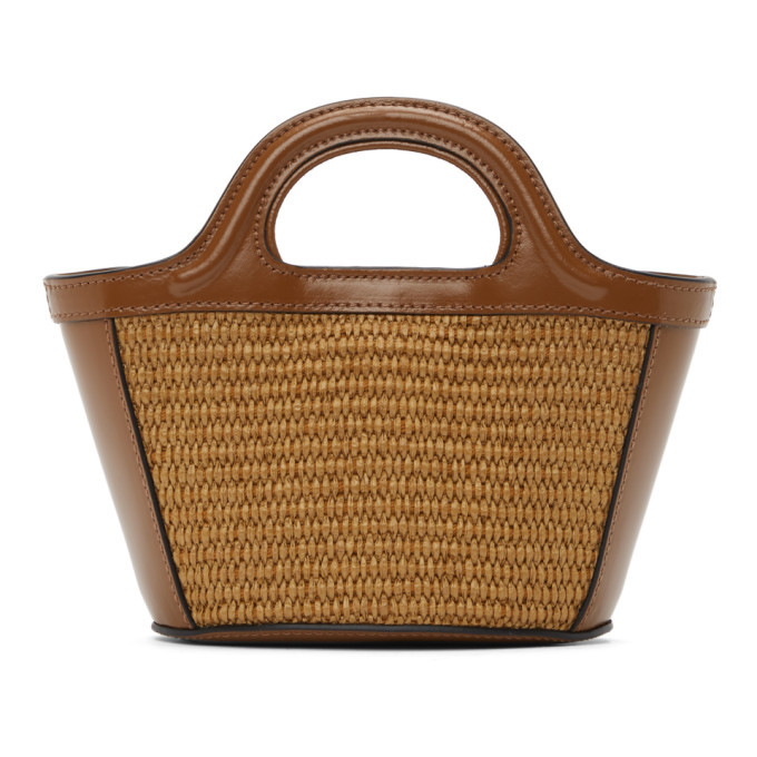 Marni Brown Micro Tropicalia Tote Marni