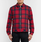 John Elliott - Checked Wool-Blend Blouson Jacket - Red