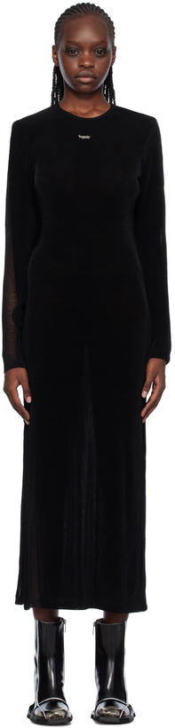 Photo: lesugiatelier Black Ribbon Maxi Dress
