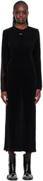 lesugiatelier Black Ribbon Maxi Dress