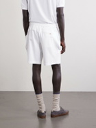 Brunello Cucinelli - Straight-Leg Logo-Embroidered Cotton-Jersey Tennis Shorts - White