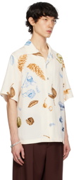 Jil Sander Beige Printed Shirt