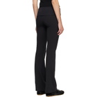 SKIMS Black Cotton Jersey Foldover Lounge Pants