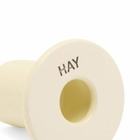 HAY Tube Candleholder - Small in Lime White 