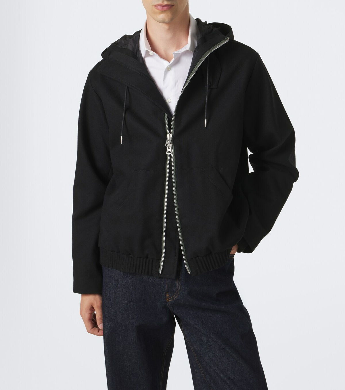 Sacai Hooded wool jacket