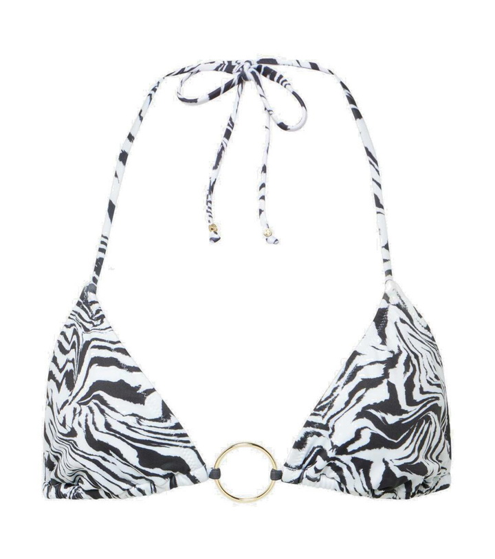 Photo: Bananhot Ring-detail zebra-print bikini top