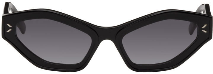 Photo: MCQ Black Cat-Eye Sunglasses