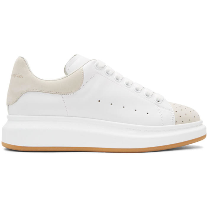 Photo: Alexander McQueen White and Beige Oversized Sneakers