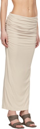Entire Studios Taupe Surge Maxi Skirt