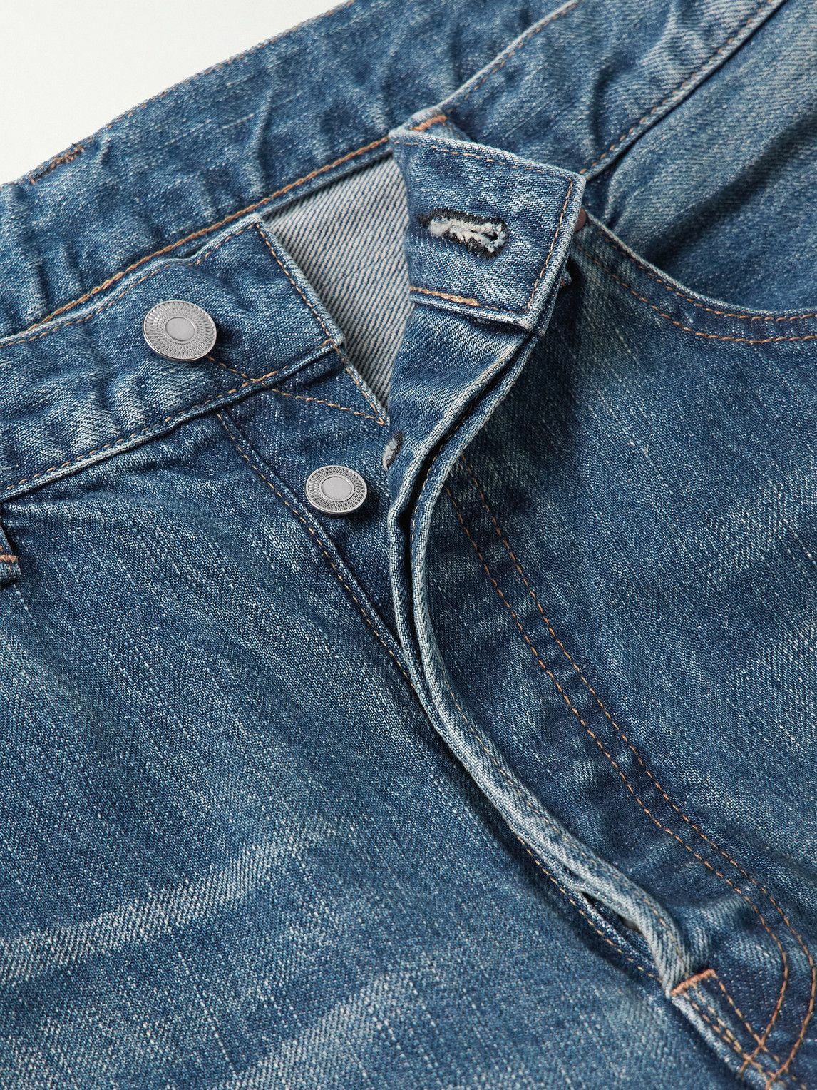 A.PRESSE - Straight-Leg Selvedge Jeans - Blue