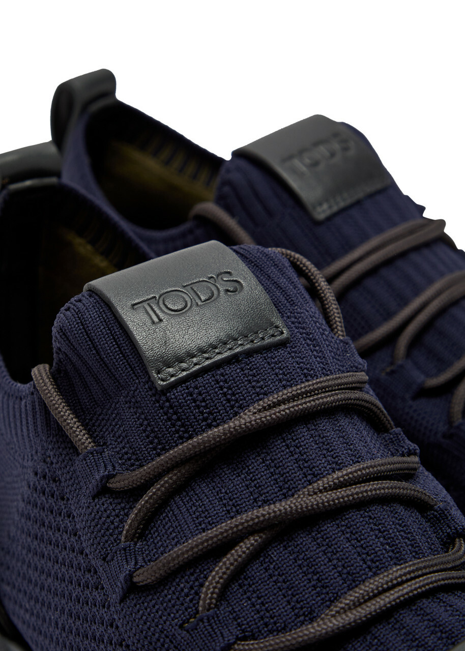 Tods Calzino Knit Sneakers Navy