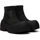 Diesel Black D-Donald Denim Ankle Boots