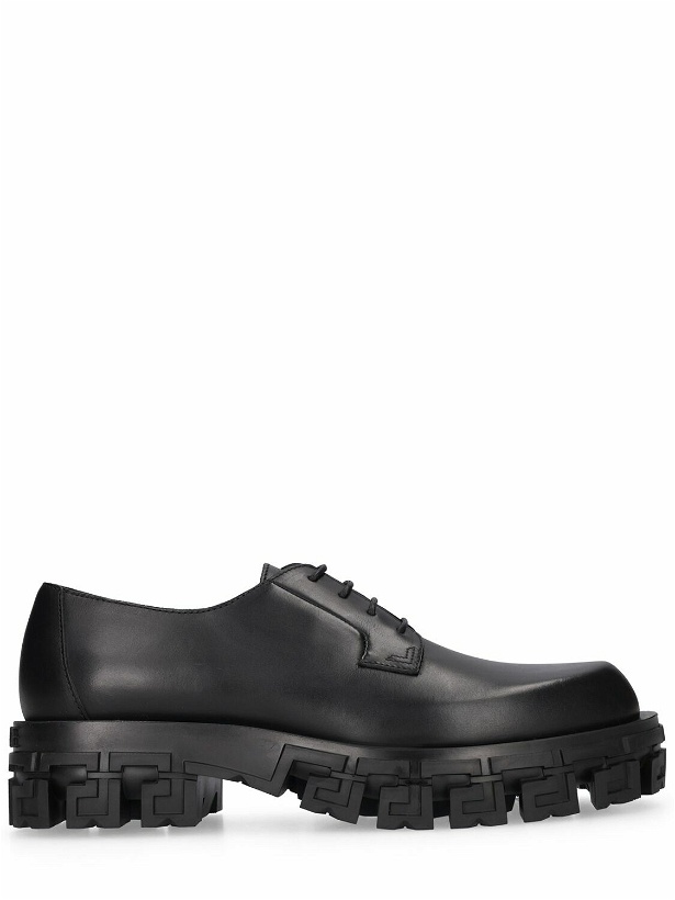 Photo: VERSACE - Leather Lace-up Shoes
