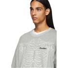 Doublet Grey Skeleton Embroidery Thermal T-Shirt