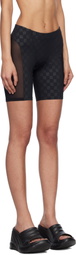 MISBHV Black Shape Up Shorts