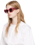 Alexander McQueen Pink Cat-Eye Sunglasses