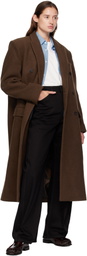LE17SEPTEMBRE Brown Double Breasted Long Coat