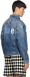 Rhude Blue Faded Denim Jacket