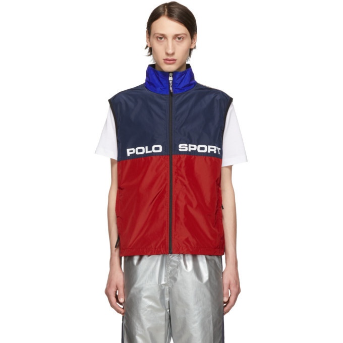 Photo: Polo Ralph Lauren Red and Navy Logo Vest