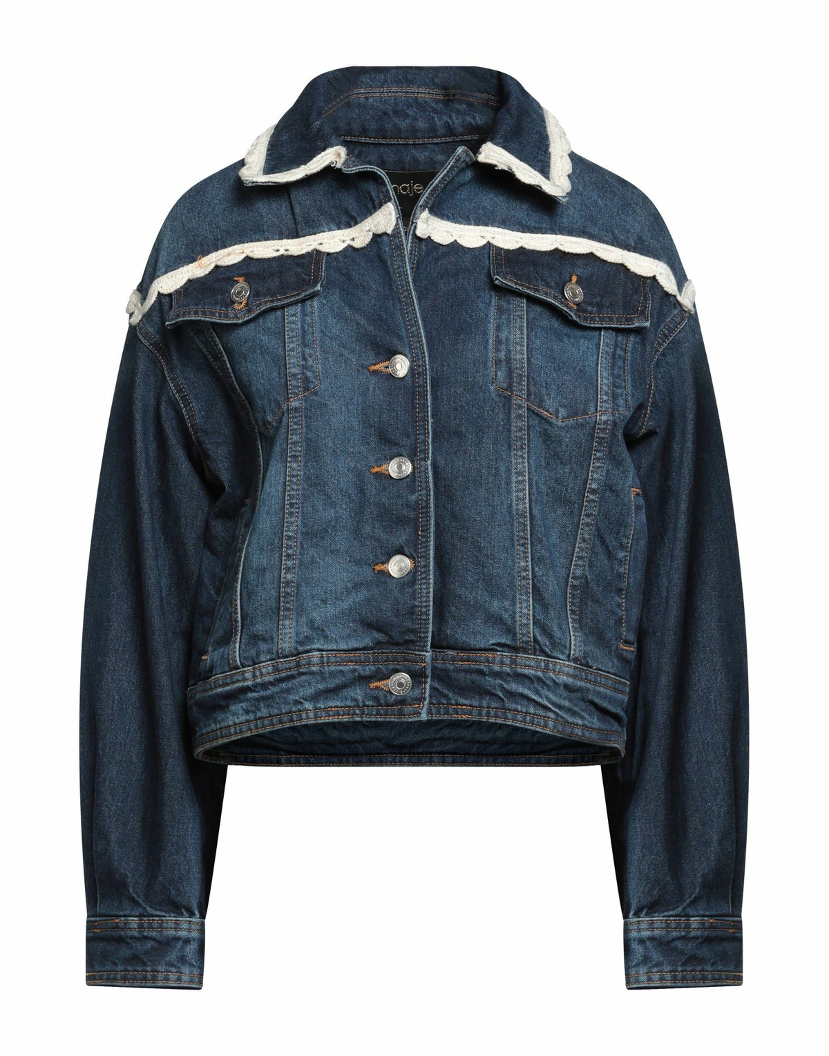 Maje Womens Denim outerwear in Blue