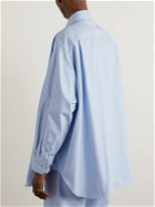 Raf Simons - Oversized Logo-Appliquéd Denim Shirt - Blue
