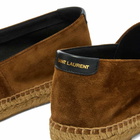 Saint Laurent Men's Classic Suede Espadrille in Land/Black