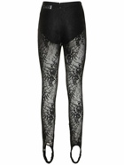 GIUSEPPE DI MORABITO - Laize Stretch Lace Leggings W/stirrups