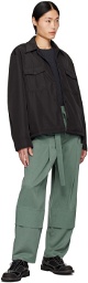 LOW CLASSIC Green Belted Cargo Pants