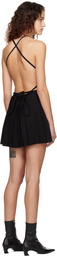 LOW CLASSIC Black Pleated Minidress