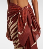 Johanna Ortiz Printed cotton beach coover-up