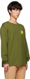 Saturdays NYC Green 'SNYC' Sticker Pack Long Sleeve T-Shirt