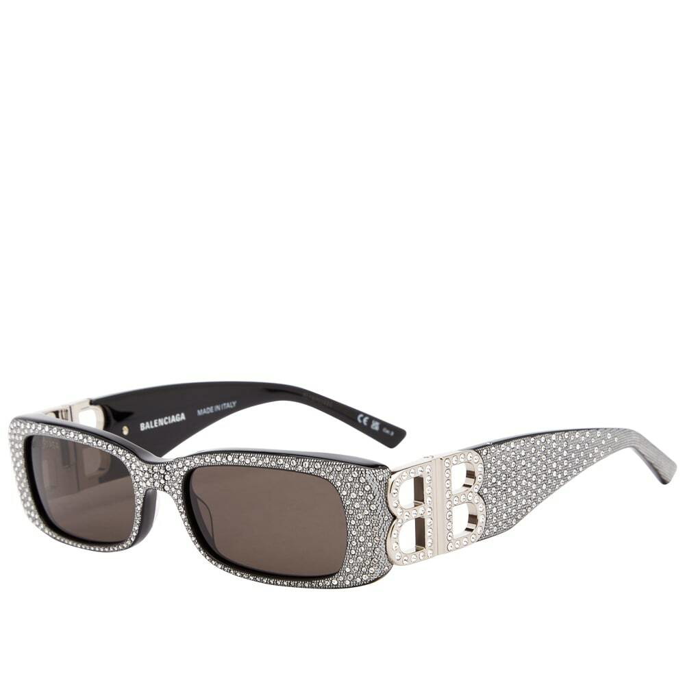 Balenciaga Women's Eyewear BB0096S Sunglasses in Black/Silver Balenciaga