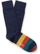 Paul Smith - Striped Organic Cotton-Blend Socks