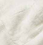 Sease - Crinkled Linen-Jacquard Shirt - White