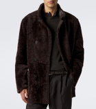 Arma Caleb reversible shearling and leather coat