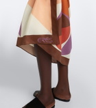 Eres Luisa printed cotton and silk beach cover-up