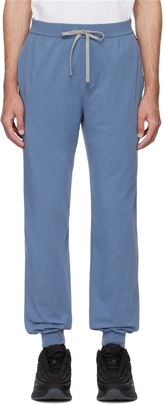 Photo: BOSS Blue Embroidered Sweatpants