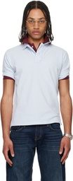 Raimundo Langlois Blue & Burgundy Layered Polo