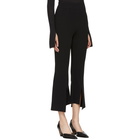 Stella McCartney Black Flared Front Slit Trousers