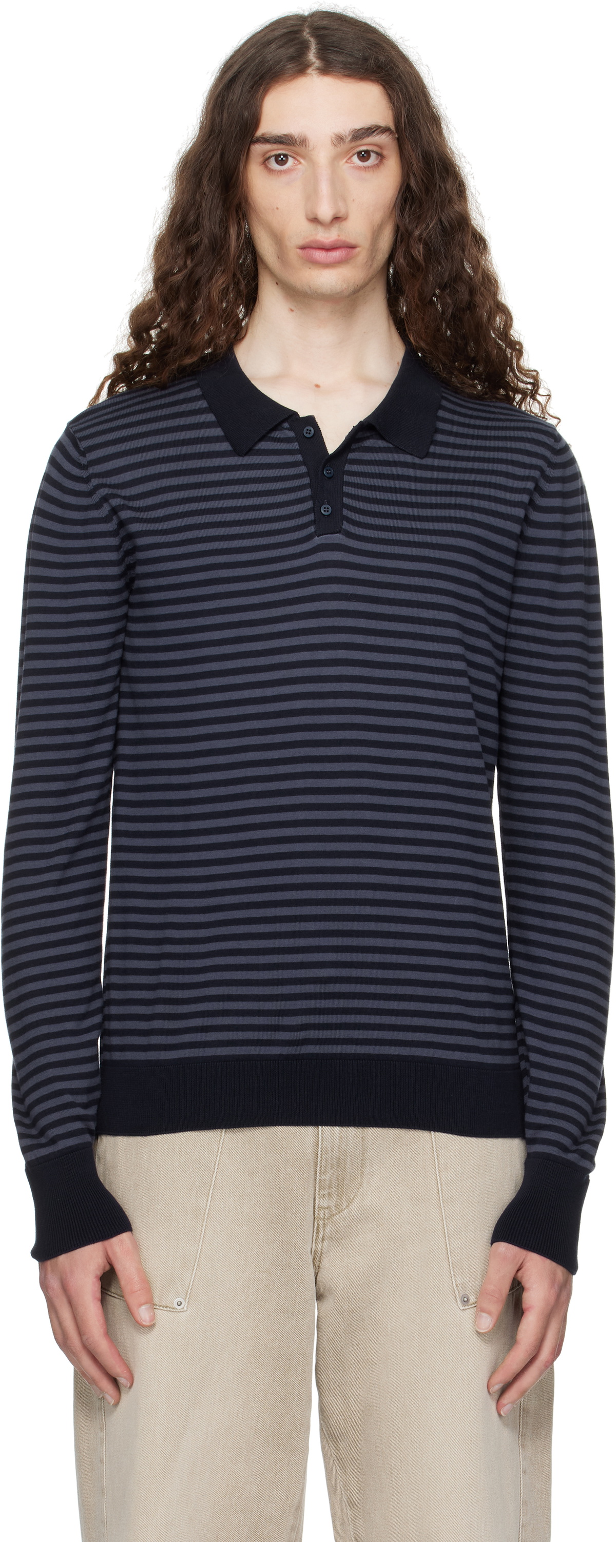 Paloma Wool Navy Hugo II Polo