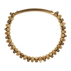 Alexander McQueen Gold Mini Skull Bracelet