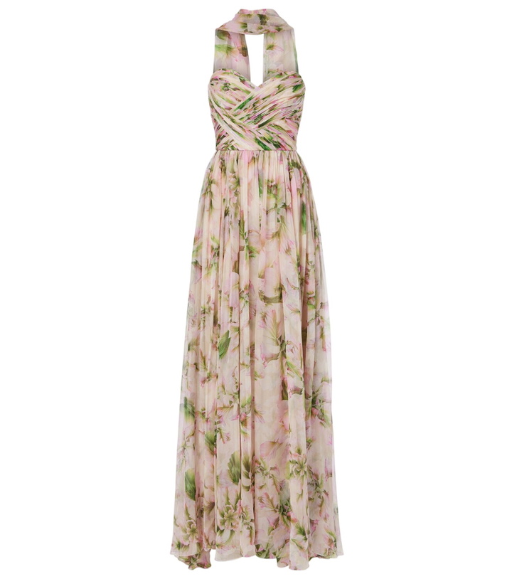 Photo: Monique Lhuillier Floral silk chiffon gown