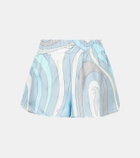 Pucci Marmo printed silk twill shorts