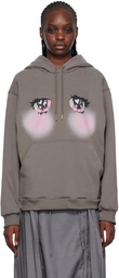 Nodress SSENSE Exclusive Gray Twinkle Eyes Hoodie